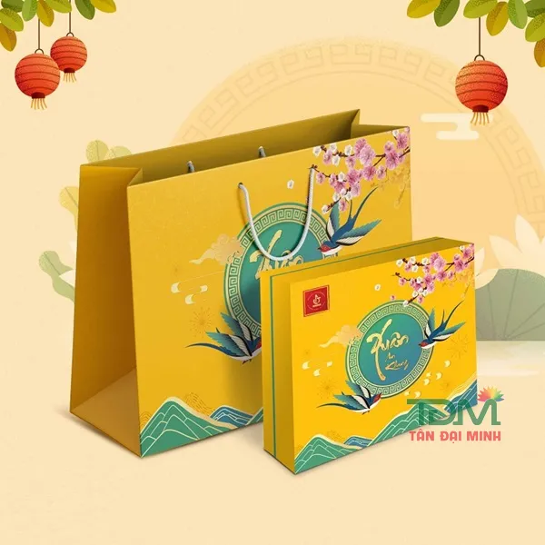 in túi giấy đựng quà tết