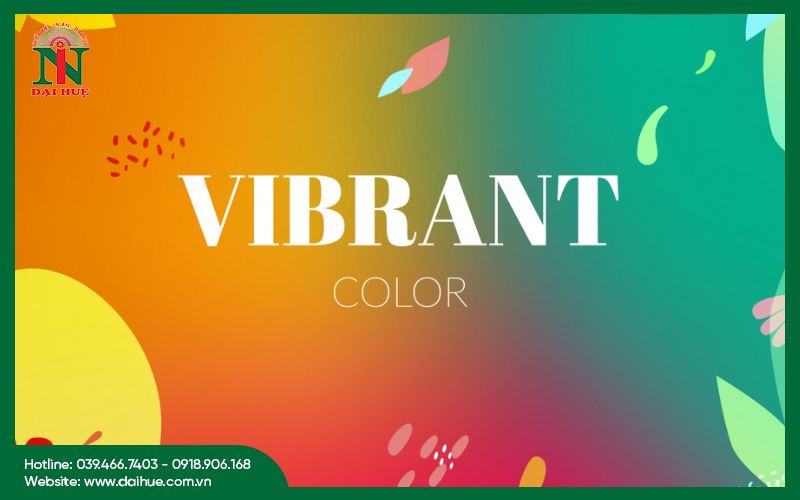 Sử dụng Vibrant color