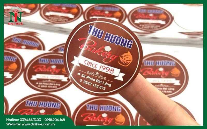 Tem decal giấy tráng bóng